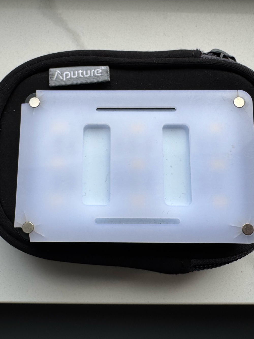 Aputure LED Light Panel with Black Carry Case - White Light